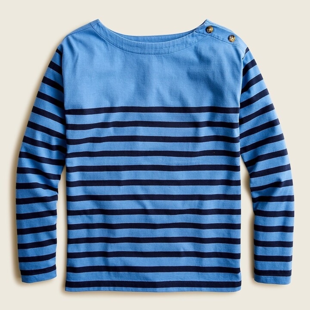 NWT J Crew Mariner striped boatneck top